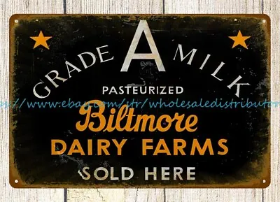 Dairy Farm Milk Metal Tin Sign Plaques Garage Makeover • $18.86