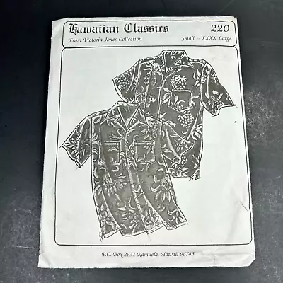 Hawaiian Classics Victoria Jones Collection Shirt Sewing Pattern 220 Sm-4x Uncut • $16.95