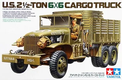 Tamiya 35218 1/35 Military Model Kit WWII U.S GMC CCKW 2.5 Ton 6x6 Cargo Truck • $22.50