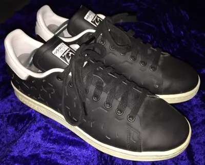 Adidas Women’s Black Leather Stan Smith Shoes Us 9 Us 41.3 (BZ0394) • $80