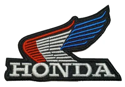 Honda Wing Motorcycle Biker~Embroidered Patch~2 7/8  X 2 1/4 ~Iron Or Sew On • $3.95
