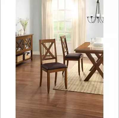 2-Set Dining Chair Seat Kitchen Dining Furniture Solid Wood Sturdy Construction • $125.22