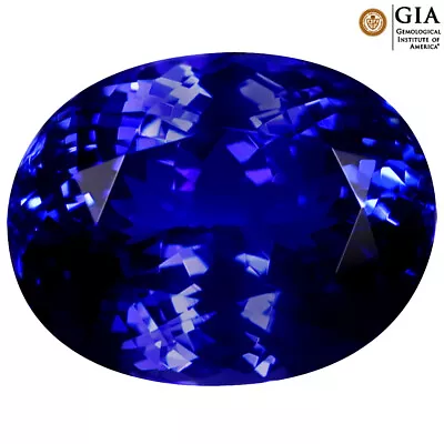 GIA Certified 10.31 Ct AAAA+ Oval (15 X 11 Mm) Natural D'Block Tanzanite • $3728.99