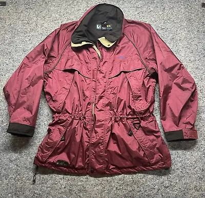 Ebtek GORE-TEX Eddie Bauer Jacket Men’s XL Maroon Nylon Waterproof Rain Coat • $49.95