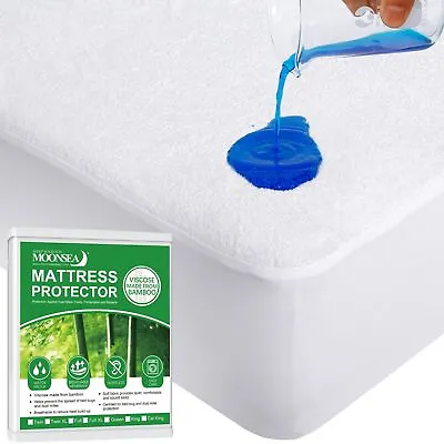 Twin Mattress Protector Waterproof Mattress Pad Cover Viscose Made From Terr... • $15.31