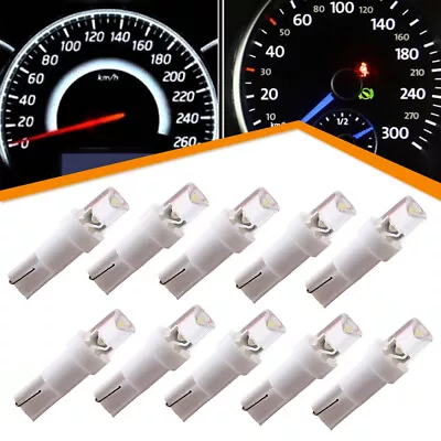 10x T5 74 70 37 White 12V LED Dash Board Light Bulbs Dashboard Lamp Accessories • $3.85