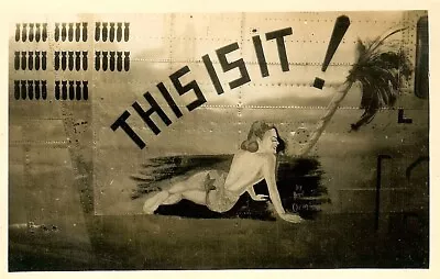 Org. Nose Art Photo: B-24 Bomber  THIS IS IT! !!! • $8