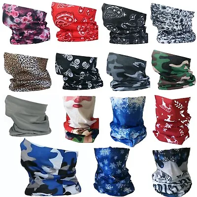 Snood Face Mask Covering Washable Fashion Adult Biker Scarf Neck Cover Gaiter • £2.99