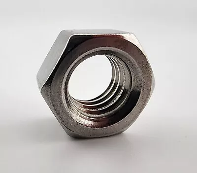 3/8-16 Hex Nut Stainless Steel Grade 18-8 Full Finished Qty 50 • $14.99
