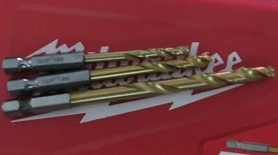 £7.75 • Buy Milwaukee SHOCKWAVE RED HEX Titanium Impact Drill Bit Set 4mm 5mm & 6mm HSS-G
