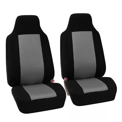 2 Seats High Back Bucket Seat Car Seat Covers Front Protectors Universal Fit • $20.99