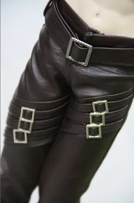 1/4 1/3 Uncle ID BJD Pants Outfit Clothes Leather Pants Trousers Belts Deco PUNK • $22.78