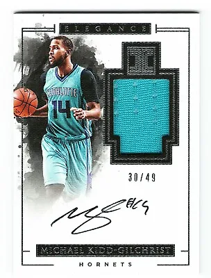 2016-17 Panini Impeccable Michael Kidd-gilchrist Hornets Patch Auto /49 • $25