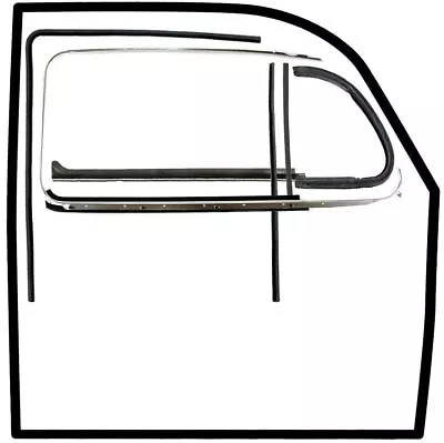 Vw Bug Door Rubber F/Roll Up Window U Channels Door & Vent Seals 1965-6/1968 • $449.95