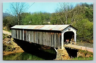 Ohio Covered Bridge Over Little Muskingum River Vintage Postcard A51 • $4.76