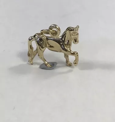 9ct Yellow Gold Horse Pendant Charm • £65