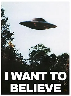 The X Files Fan Art Poster  I Want To Believe  Mulders Office • $19.99