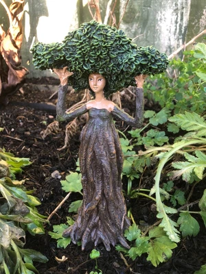£17.95 • Buy Green Lady Tree Hazel Figurine Fantasy Greenman Garden Outdoor Sculpture Magic