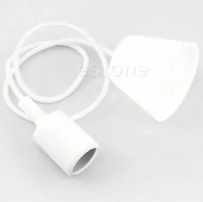 Hot Silicone E27 Home Ceiling Pendant Lamp Light Bulb Holder Fixture • £7.49