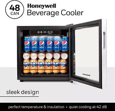 Beverage Refrigerator And Cooler 48 Can Mini Fridge With Glass • $267.50