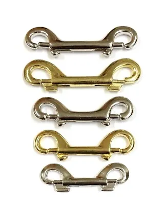 £4.25 • Buy Double Ended Trigger Clip/Hook In Nickel Plated Or Brass Plated And Solid Brass