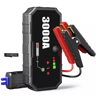 3000A Portable 12V Car Jump Starter Pack Booster Battery Charger Power Bank • $102.99