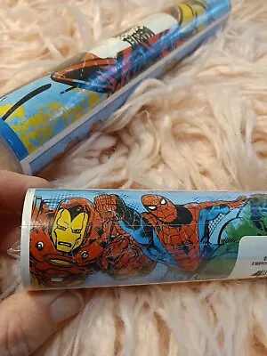 New Marvel Avengers Peel & Stick Wallpaper Border Removable Kids 2 Pk 5 Yards Ea • $35