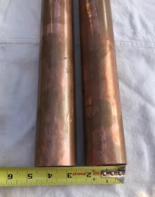 2  Diameter Type L Hard COPPER PIPE / TUBING X 10” Inches Long • $25