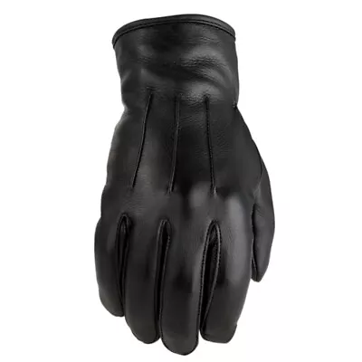 Z1R 938 Mens Deer Skin Leather Motorcycle Gloves Black • $39.95