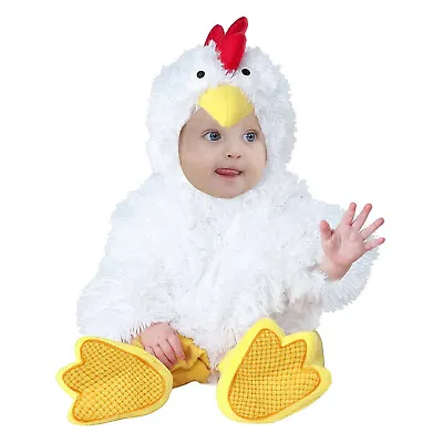 3pcs Infant Baby Boy Girl Cosplay Chicken Costume Fleece Romper Jumpsuit Outfits • $32.99