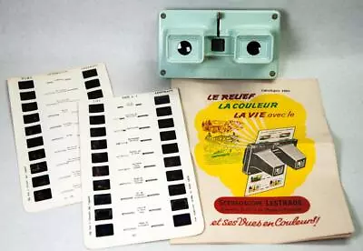 Simplex Stereoscope Lestrade Cinderella Paris Color Photo Strips 1963 Catalogue • $15.95