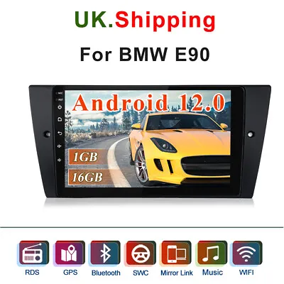 £139.99 • Buy For BMW 3 Series E90 E91 E92 E93 9  Android 12 Car Stereo GPS Navi Radio DAB+SWC