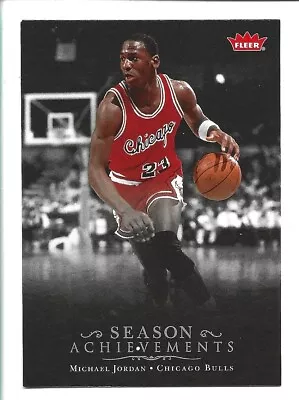Michael Jordan 2007-08 Fleer Box Set #SH6 Season Achievements • $2.95