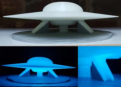 C-57D UFO/Flying Saucer (from Forbidden Planet) -Large Glow-in-the-Dark - Landed • $65