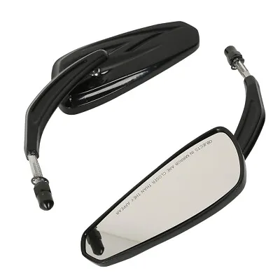 Motorcycle 8mm Rear View Mirrors Fit For Harley Touring Street Road Glide King • $34.50