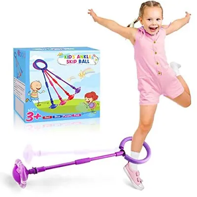 $30.11 • Buy Chridark Ankle Skip Ball For Kids - Foldable Double Rod Flash Wheel Skip It 