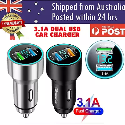 2 Port Car Phone Fast Charger 3.1A USB A C PD Lighter For Samsung IPhone 15 • $8.80