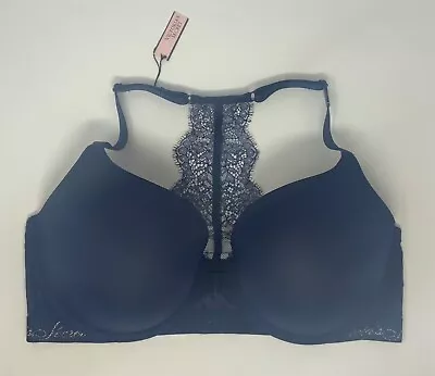 NWT Victoria's Secret Navy Bra Size 38DD T Shirt Push Up Full Coverage • $36.95