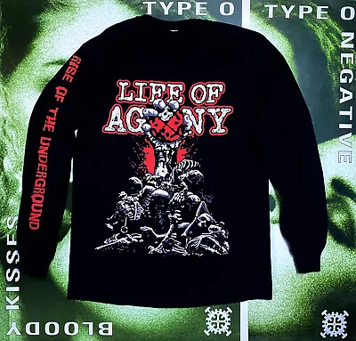 Life Of Agony - 2018  Rise Of The Underground Shirt | Type O Negative • $130