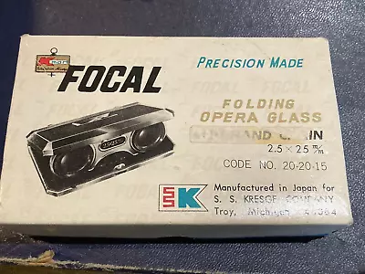 Vintage  K-Mart - FOCAL  Folding Opera Glasses - 25/25 M/M - With Original Box. • $35