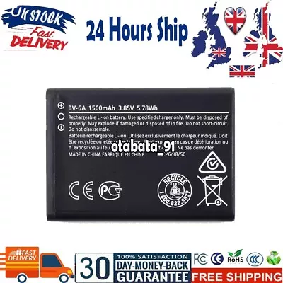 £13.66 • Buy 1500mAh Battery For Nokia 8110 4G TA-1059 TA-1048 2720V Flip TA-1295 BV-6A BV6A