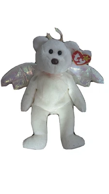 £50 • Buy Ty Beanie Baby Halo Bear 1998 RARE With Brown Nose