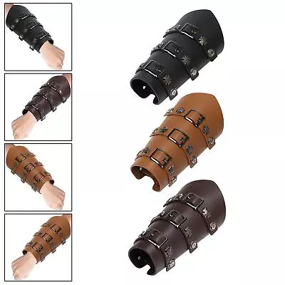 PU Leather Arm Guard Knight For Masquerade Photo Props Stage Performances • $12.14