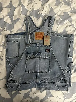 Levis 10” Overall Shorts Light Wash 90s Baggy Unisex Sizes NEW 🔥 • $47.96