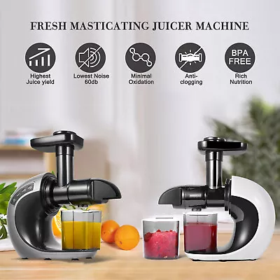 £64.99 • Buy Masticating Juicer Extractor Slow Juicer Cold Press Vegetables Fruit COSVALVE 