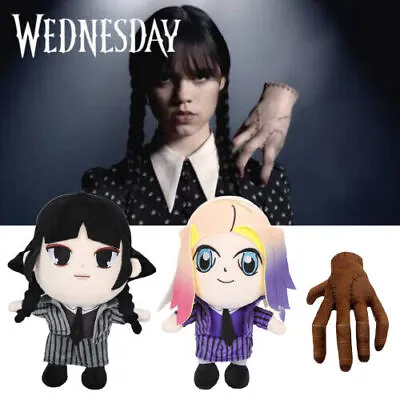 Wednesday Addams Family Thing Plush Doll Soft Toys Cartoon Plush Toys Decor 3PCS • £1.27