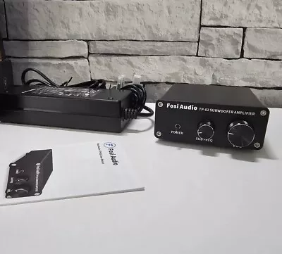 Fosi Audio TP-02 Subwoofer Amplifier TDA7498E Mini Sub Bass Amp Digital Class D  • £47.99