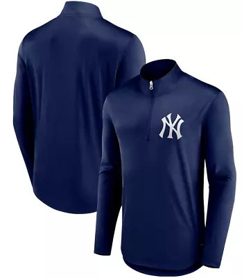 New York Yankees Fanatics Navy Blue 1/4 Zip Tough Minded Pullover • $44.99