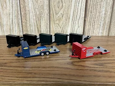 1/64 M2 Machines Auto Hauler Series Trailers With Tool Boxes Lot Of 7 • $4.99