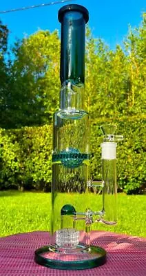 $79.99 • Buy 16 Inch Big Heavy Matrix Perc Glass Bong Quality Smoking Water Pipe Hookah